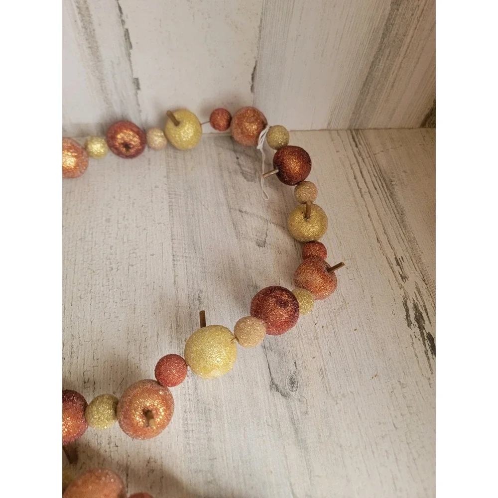 Unique apple garland Thanksgiving fall hanging wall home decor fruit string